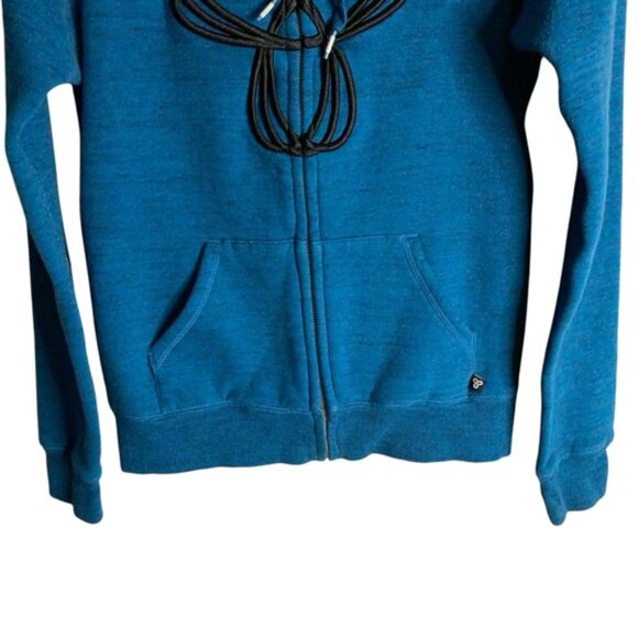 Aritzia TNA Women's Blue Soft Brushed Full Zip Jacket - Picture 3 of 8